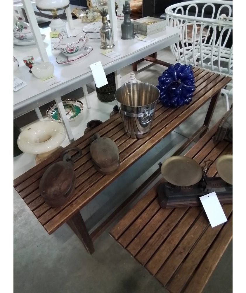 BANC BOIS AJOURÉ 140CM