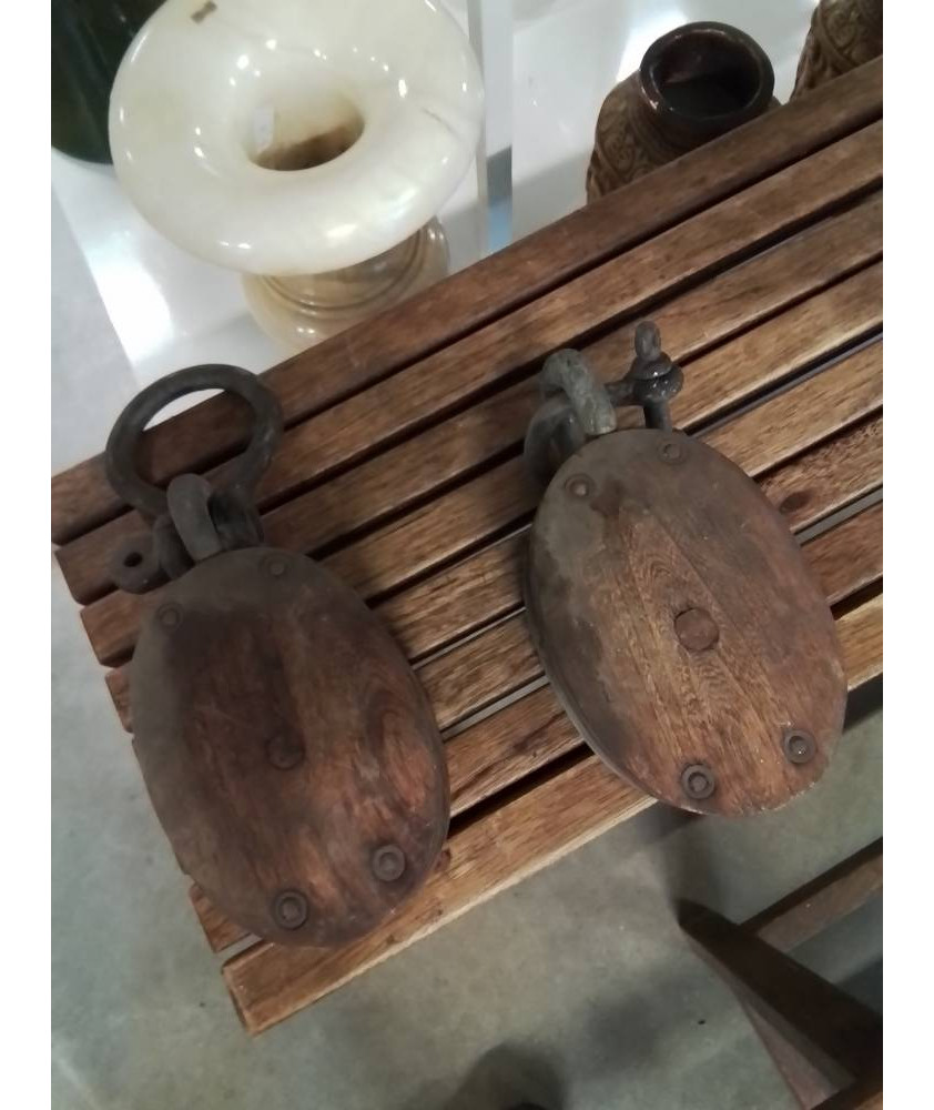 POULIE MARINE BOIS 
