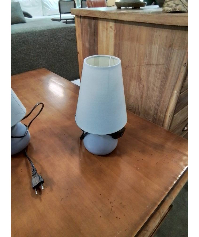 LAMPE CÉRAMIQUE BLEU AJ BLEU