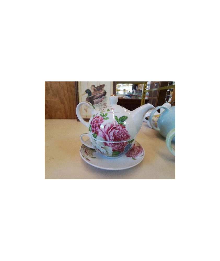 PETIT ENSEMBLE A THÉ MOTIF FLORAL 
