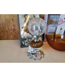 PETITE LAMPE BULLÉ EFFET CRAQUELÉ 
