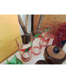 LOT DE 5 VERRES À JUS 