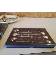 COFFRET PETITE CUILLÈRE MÉTAL ARGENTÉ 