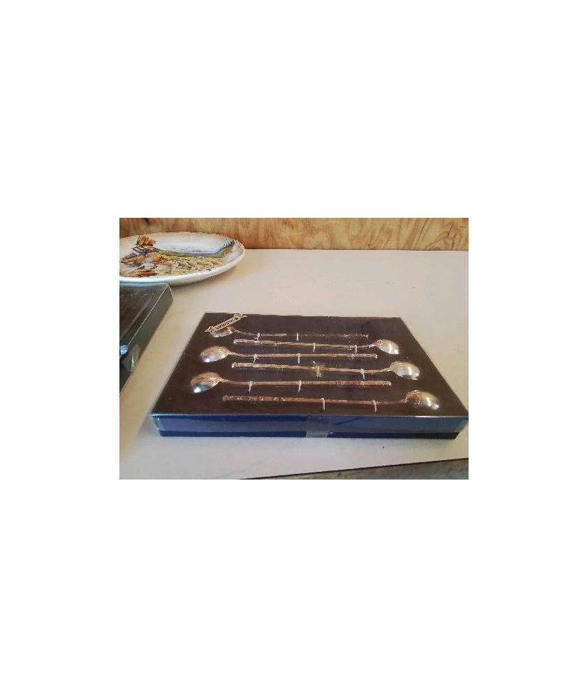 COFFRET PETITE CUILLÈRE MÉTAL ARGENTÉ 