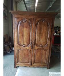 ARMOIRE LINGERE BOIS MOULURÉ DÉBUT XXE