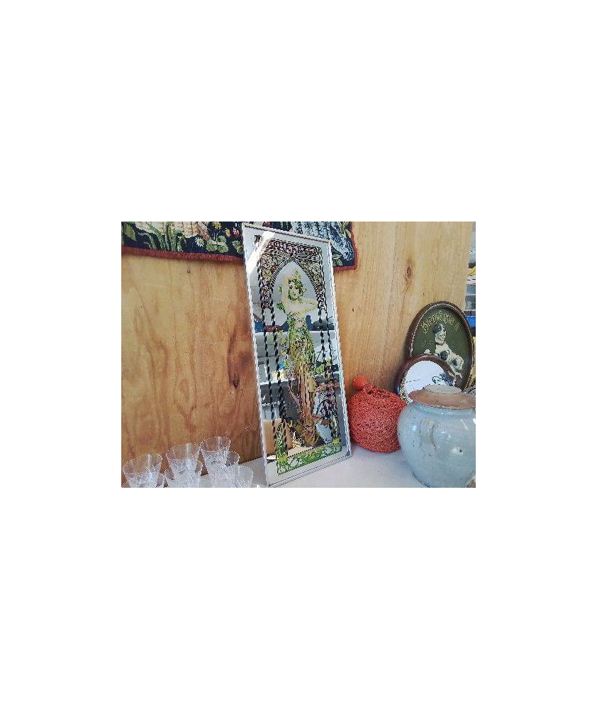 MIROIR RECTANGULAIRE ILLUSTRÉ MUCHA