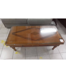 TABLE BASSE 2T MERISIER +VERRE
