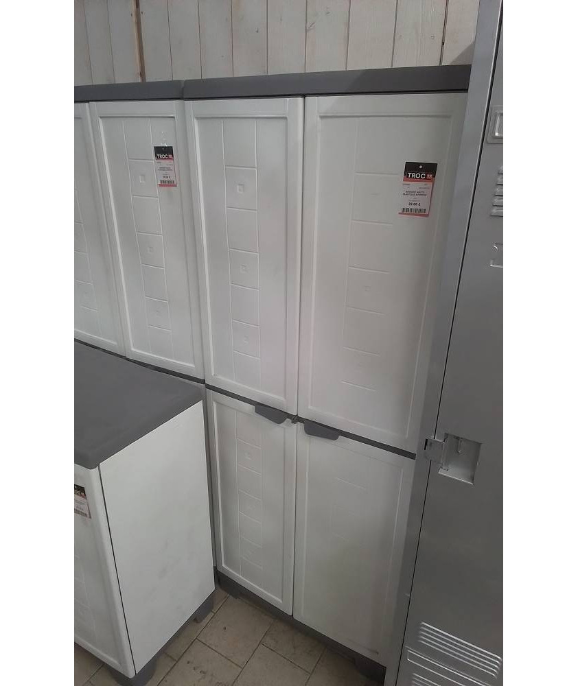ARMOIRE HAUTE PLASTIQUE 2 PORTES