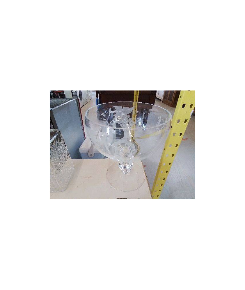 COUPE EN VERRE MOTIF VIGNE 