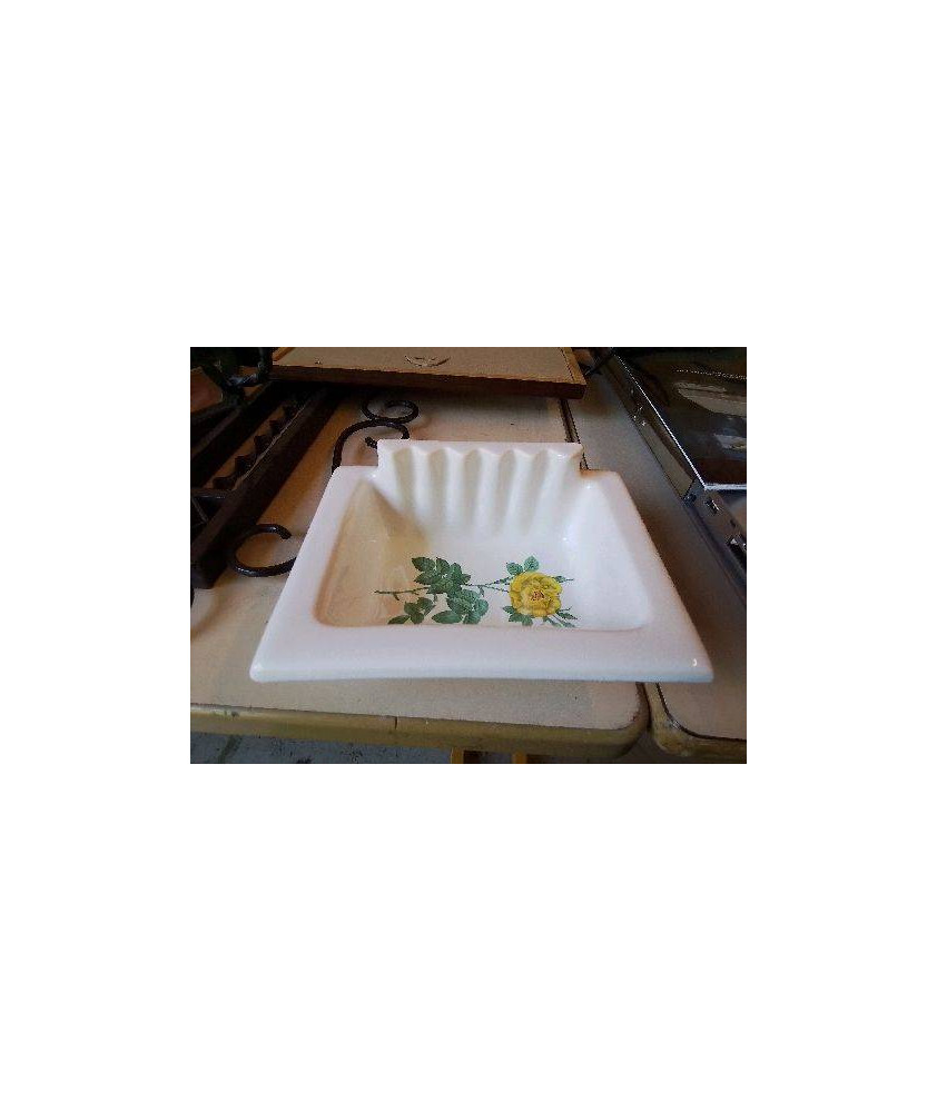 SUPPORT À SAVON MOTIF FLORAL 