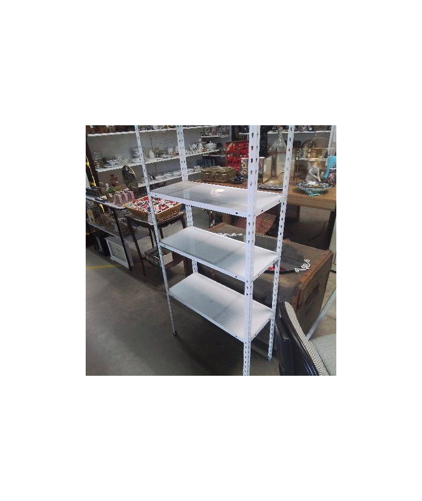 ETAGERE METAL BLANCHE