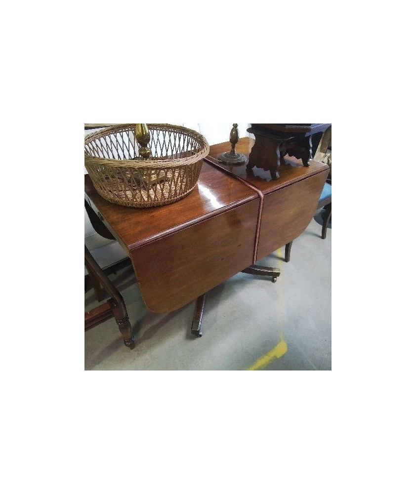 TABLE A VOLETS 2 TIROIRS 