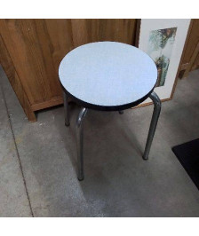 TABOURET FORMICA BLEU 