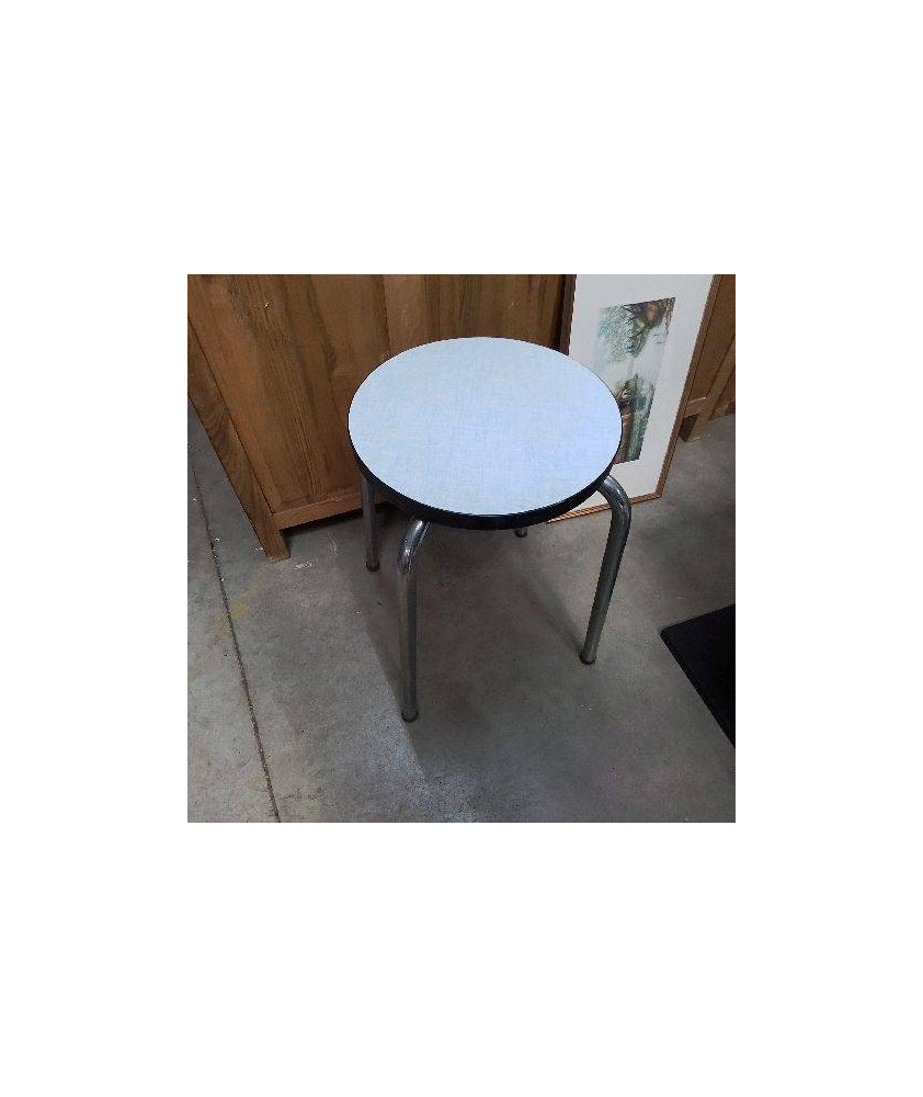 TABOURET FORMICA BLEU 