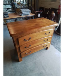 COMMODE 3 TIROIRS BOIS CLAIR