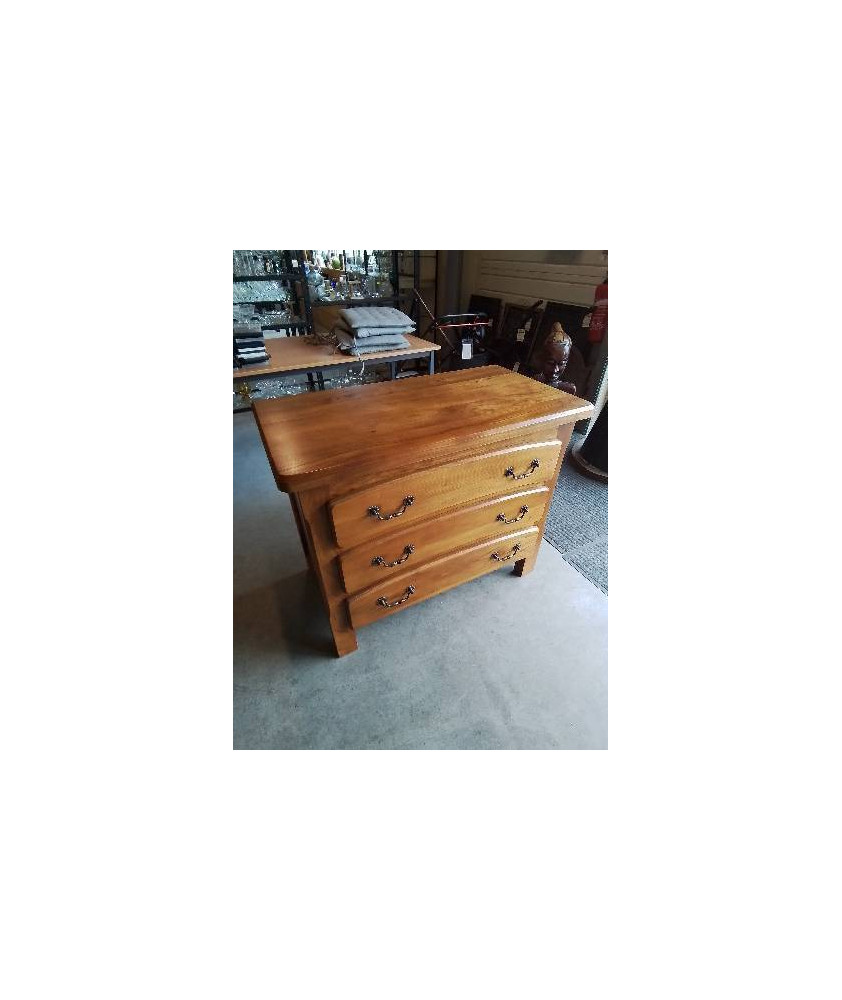 COMMODE 3 TIROIRS BOIS CLAIR