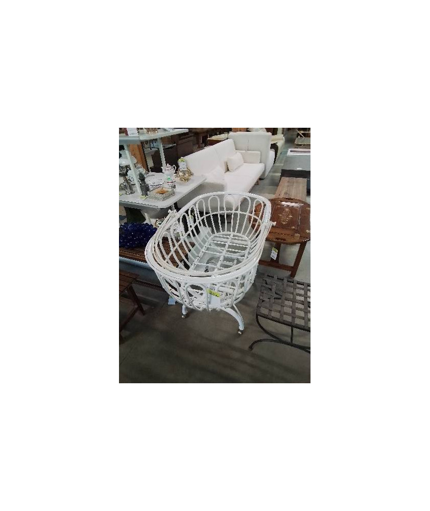 BERCEAU ROTIN BLANC