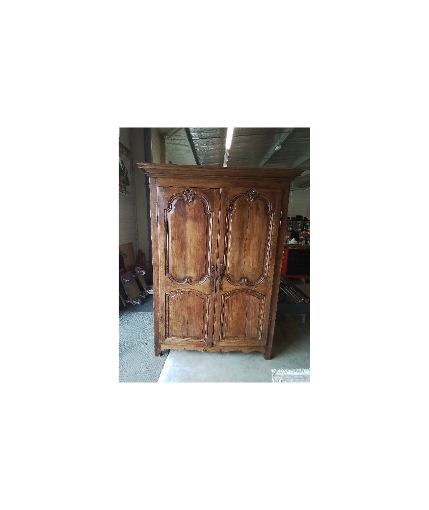 ARMOIRE LINGERE BOIS MOULURÉ DÉBUT XXE