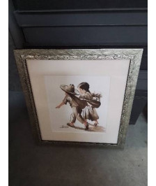AQUARELLE JEUNES ENFANTS MEXICO