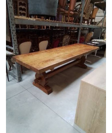 TABLE MONASTÈRE CHÊNE CLAIR 270X85,5X75,5