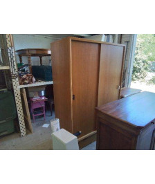ARMOIRE PENDERIE PORTES COULISSANTES ANNÉE 60