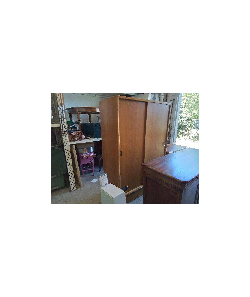 ARMOIRE PENDERIE PORTES COULISSANTES ANNÉE 60