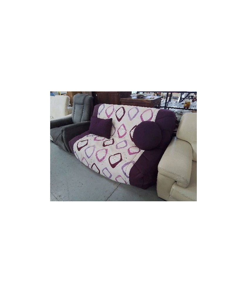 CANAPÉ BZ VIOLET AVEC MOTIF 