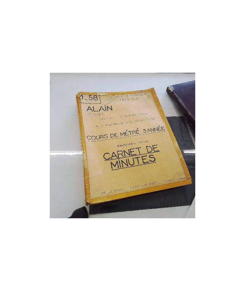 CAHIER D’ECOLE