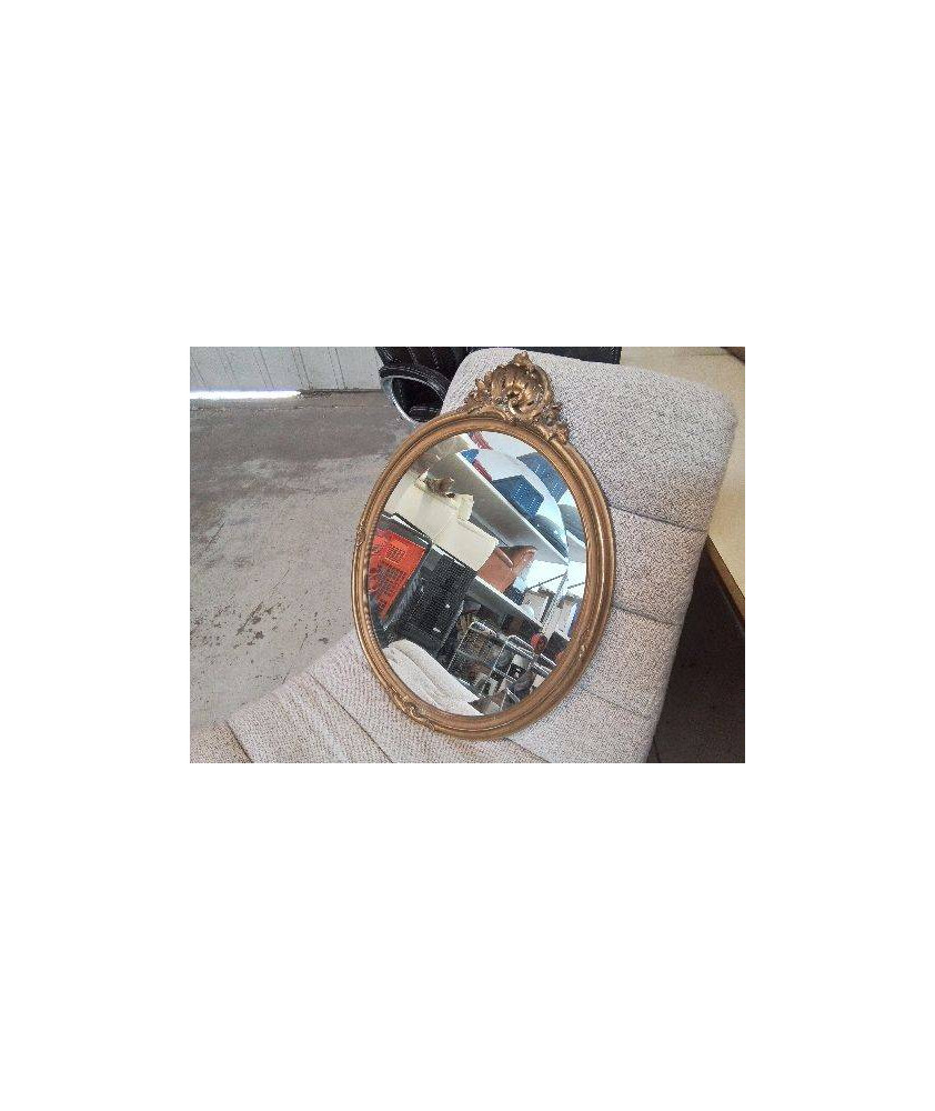MIROIR OVALE BISEAUTÉ 