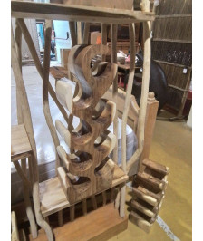 PORTE BOUTEILLE EN BOIS H 70CM 