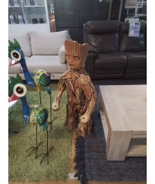 PERSONNAGE EN BOIS H 1M 
