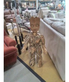 PERSONNAGE EN BOIS H 1M 