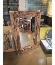 MIROIR MURAL BOIS 120X80