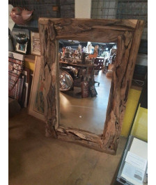 MIROIR MURAL BOIS 120X80