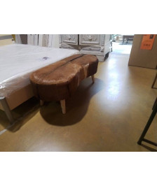 BANQUETTE EN PEAUX DE CHÈVRE 120CM 