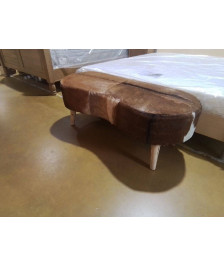 BANQUETTE EN PEAUX DE CHÈVRE 120CM 