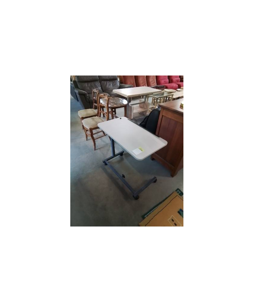 TABLE DE LIT RÉGLABLE MÉTAL GRIS BASTIDE