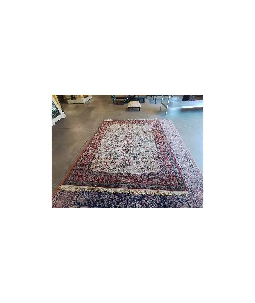 TAPIS OCRE ROUGE VERT  170X230