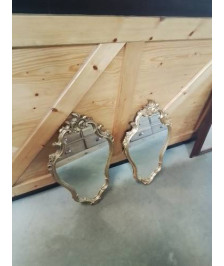 MIROIR DORÉ CHANTOURNE  STYLE LOUIS XV