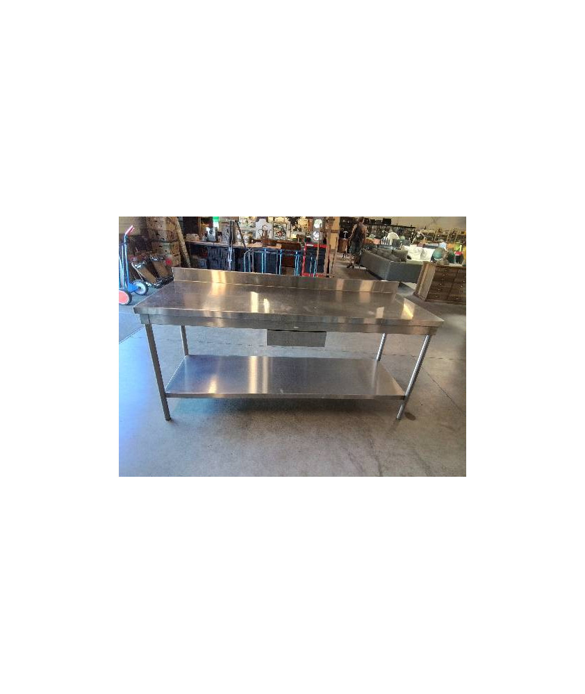 TABLE DE TRAVAIL ACIER INOX 190X70