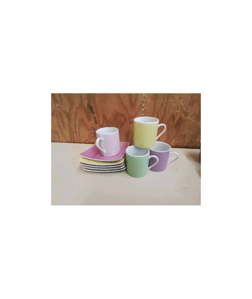 LOT DE 5 TASSES A CAFÉ 