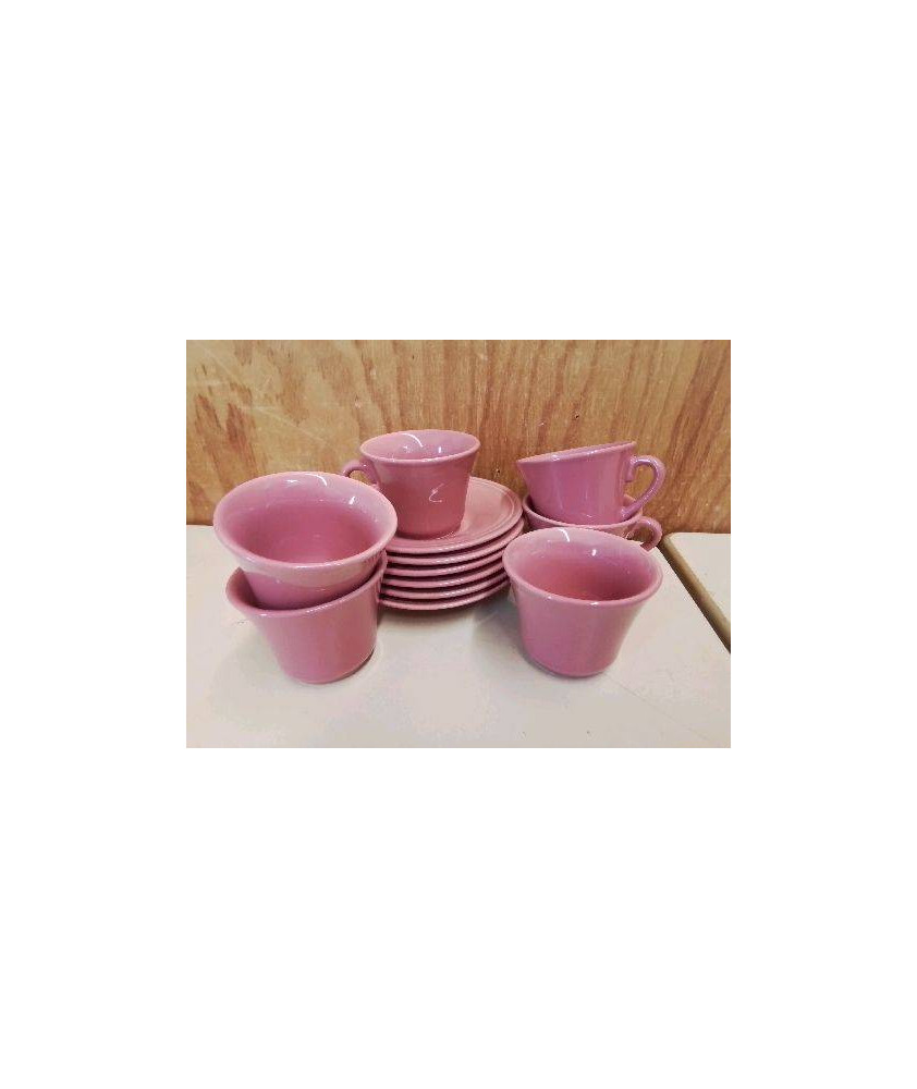 LOT DE 6 TASSES A CAFÉ AVEC SOUCOUPE 