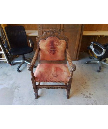 FAUTEUIL ACCOUDOIR TETE DE LION 