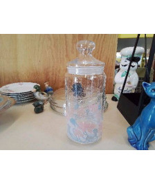 BONBONNIÈRE EN VERRE DECORÉ 
