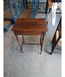 TRAVAILLEUSE BOIS GRAVÉ FIN XIXE 