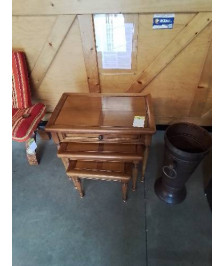 3 TABLES GIGOGNES STYLE DIRECTOIRE 