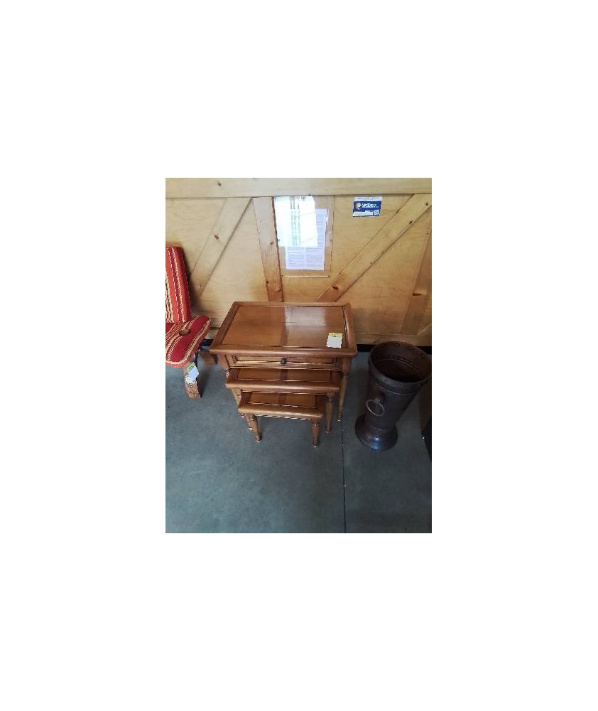3 TABLES GIGOGNES STYLE DIRECTOIRE 