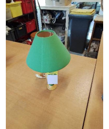LAMPE CÉRAMIQUE JAUNE ET VERT AJ VERT 