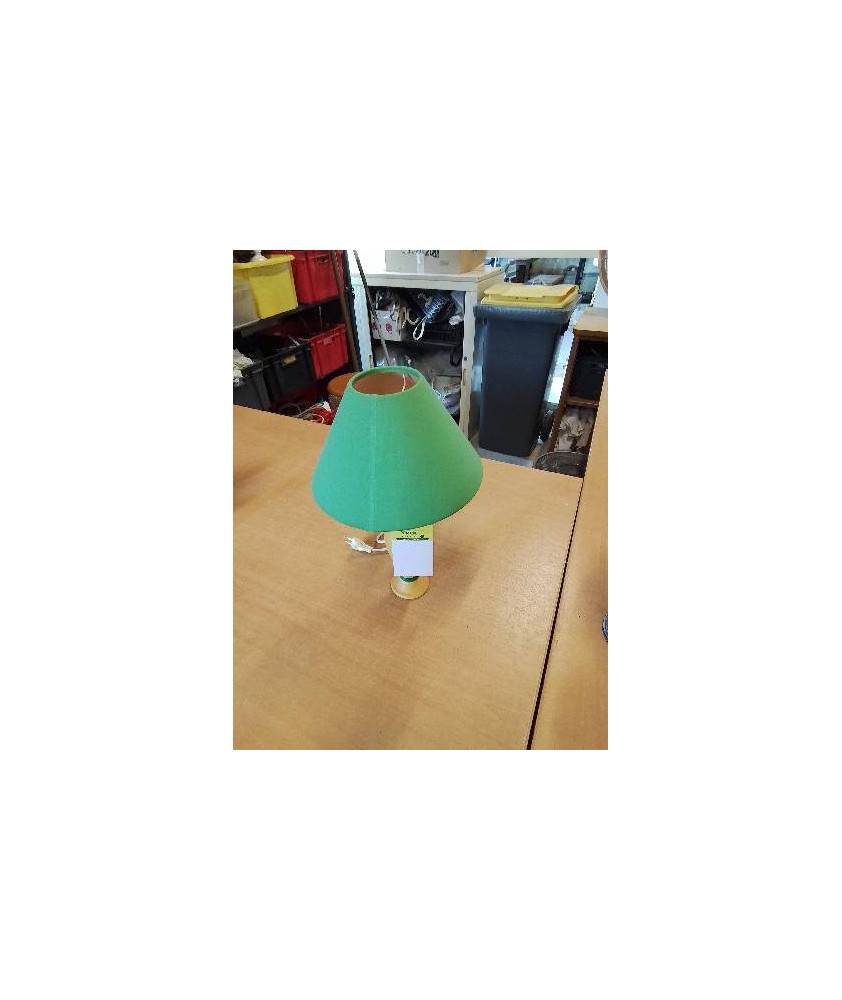 LAMPE CÉRAMIQUE JAUNE ET VERT AJ VERT 