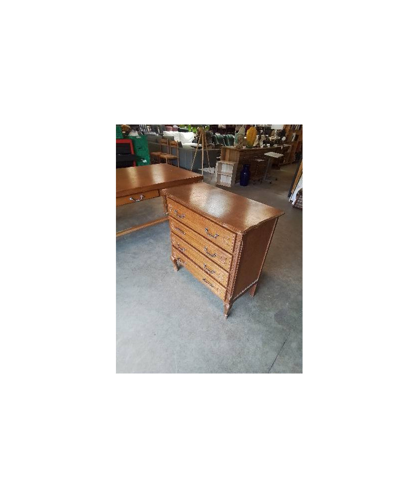 COMMODE STYLE RÉGENCE 4 TIROIRS PIEDS ESCARGOT 